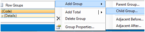 How to Add Child Group
